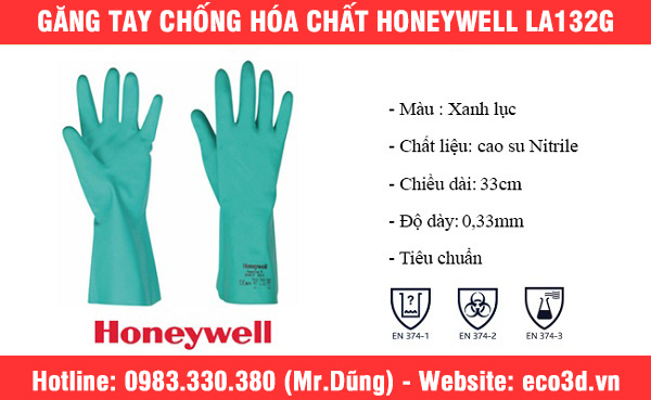 Găng tay cao su LA132G có chống được hóa chất không ?