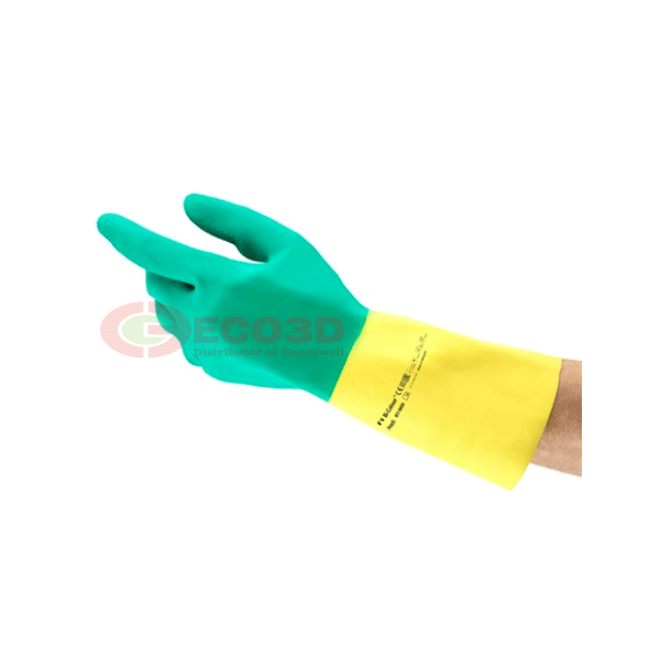 Găng tay chống hóa chất nặng Ansell Bi-Colour 87-900