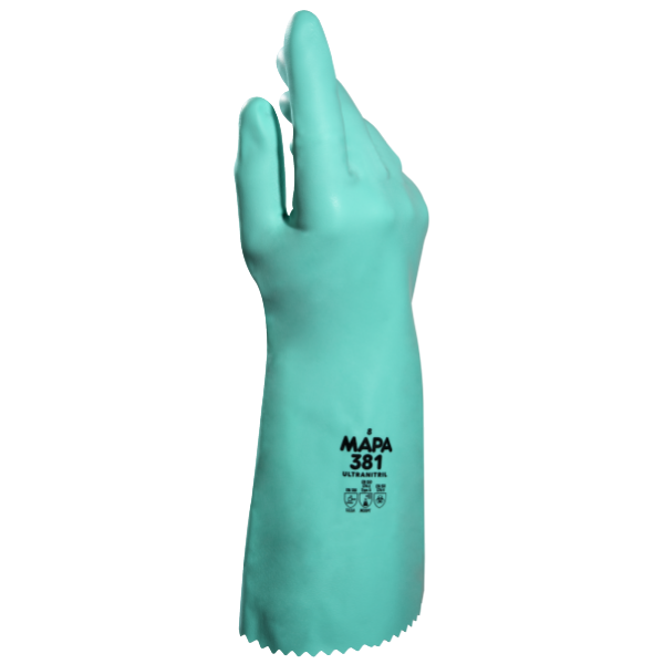 Găng tay chống hóa chất Nitrile MAPA Ultranitril 381