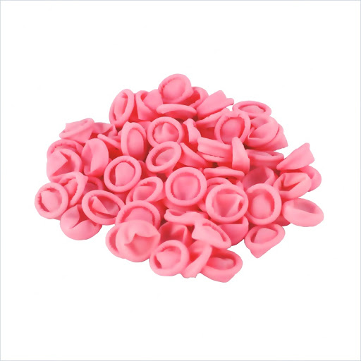 Bao tay ngón cao su PIP, dạng cuộn - màu hồng (1000 cái/túi)