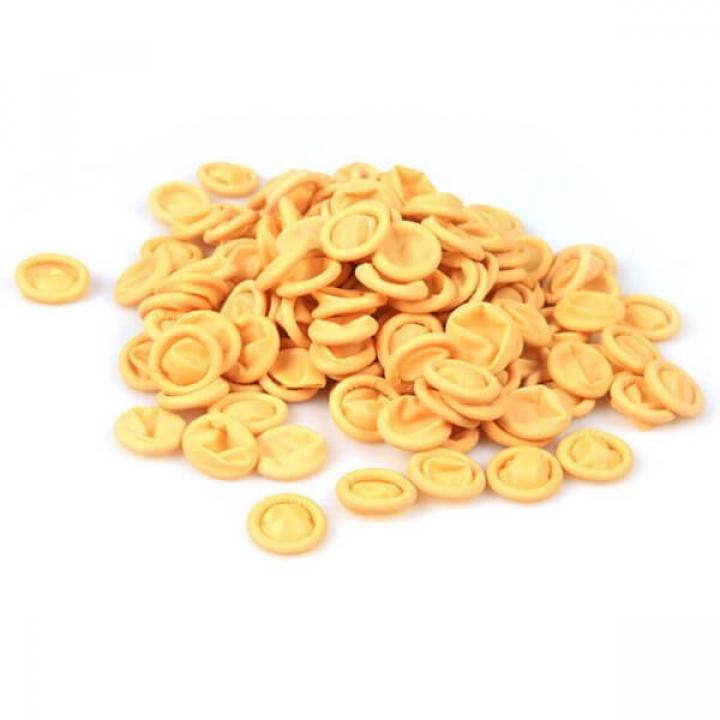 Bao tay ngón cao su PIP, dạng cuộn - màu vàng (1000 cái/túi)