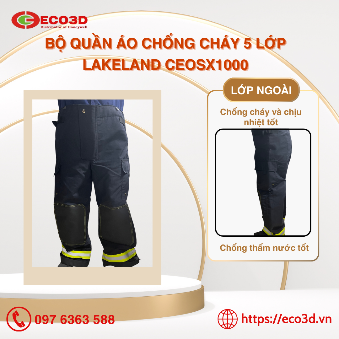 Bộ Quần Áo Chống Cháy 5 Lớp Lakeland CEOSX1000