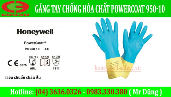 Găng tay chống hóa chất cao cấp PowerCoat 950-10 Honeywell