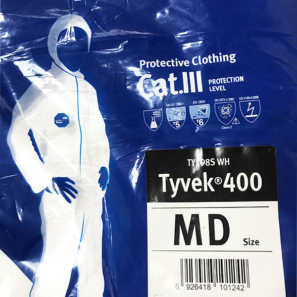 Quần áo chống hóa chất Dupont Tyvek